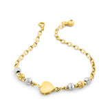 Kadın Altın Bileklik - Heart Glow