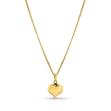 Kadın sarı altın kolye - Kalp