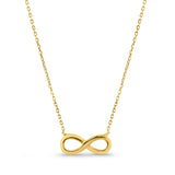 Kadın Sarı Altın Kolye - Infinity Glow