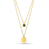 Kadın Sarı Altın Kolye - Guardian Luck