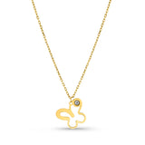 Kadın sarı altın kolye - Altın Çırpınış