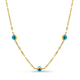 Kadın Sarı Altın Kolye - Azure Guardian