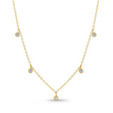Kadın Sarı Altın Kolye - Dewdrop Sparkle