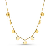 Kadın sarı altın kolye - Moonlit Coins