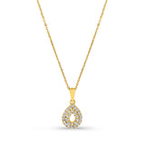 Kadın Sarı Altın Kolye - Dewdrop Glow