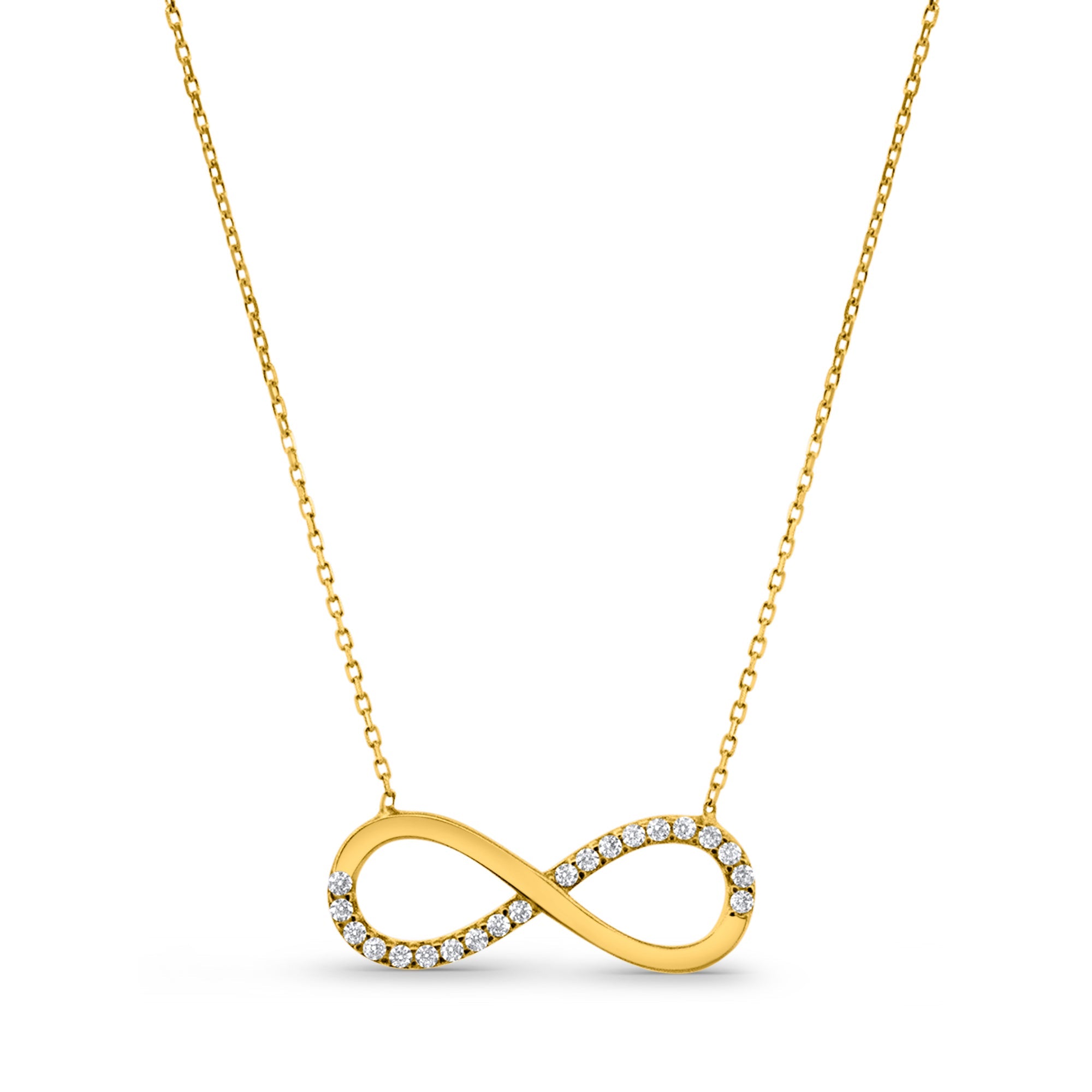 Kadın sarı altın kolye - Forever You