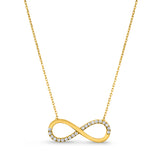 Kadın sarı altın kolye - Forever You