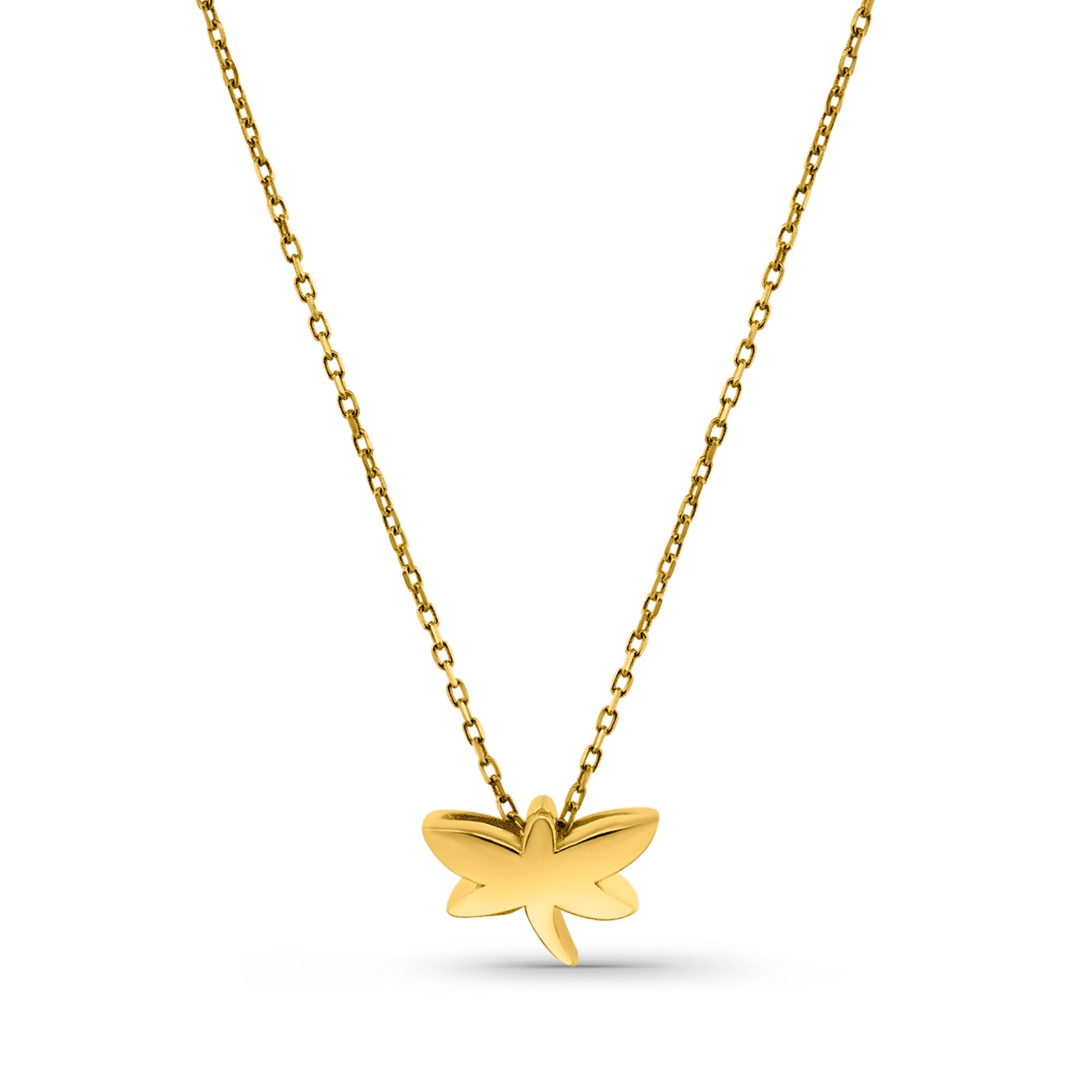 Kadın sarı altın kolye - Light Wings