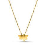 Kadın sarı altın kolye - Light Wings