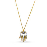 Kadın sarı altın kolye - Sacred Glow