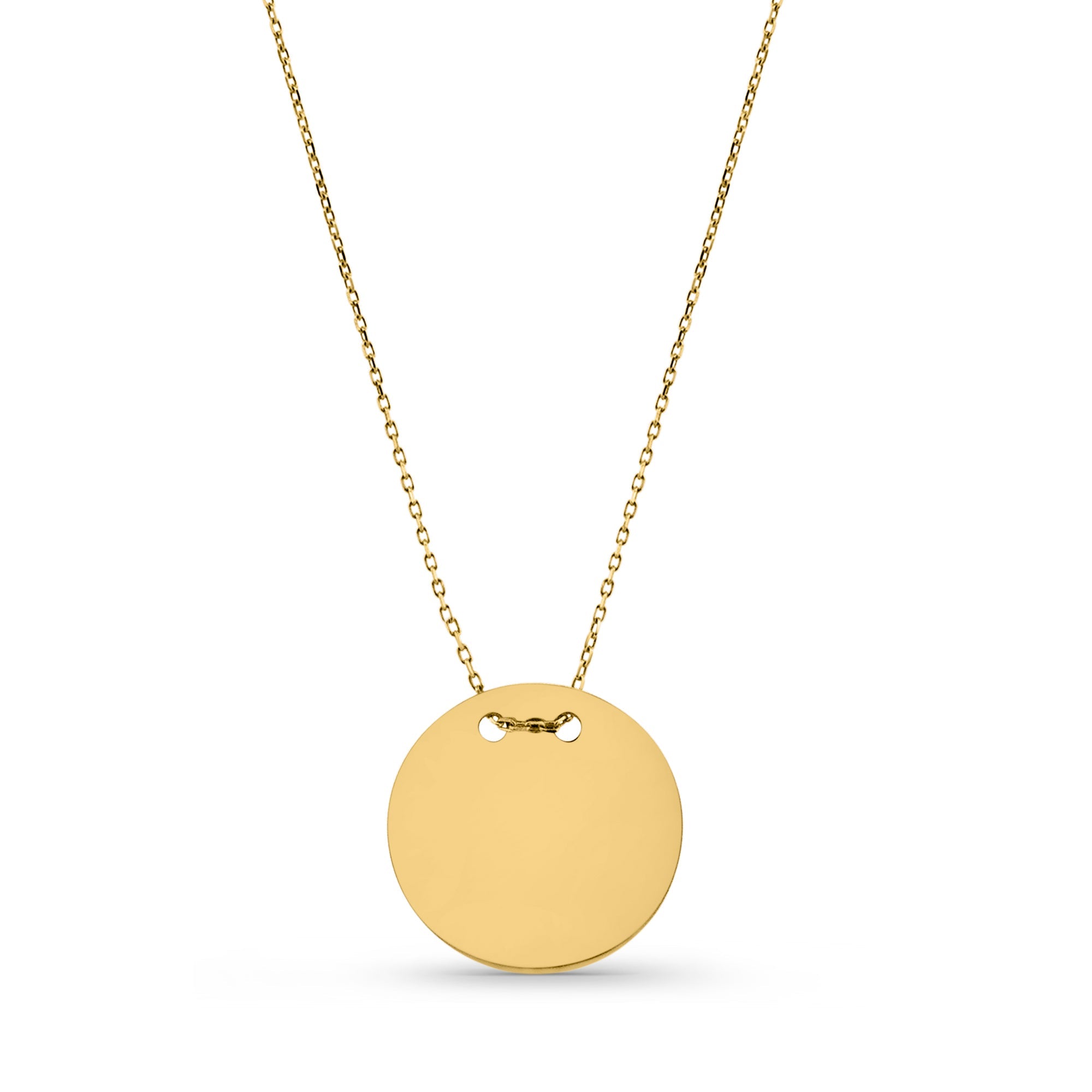 Kadın sarı altın kolye - Ravienna