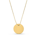 Kadın sarı altın kolye - Ravienna