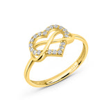 Bague en or femme - Infinity Heart