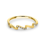 Kadın altın yüzük - Ocean Breeze