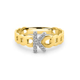 Kadın altın yüzük - Işık Harfi