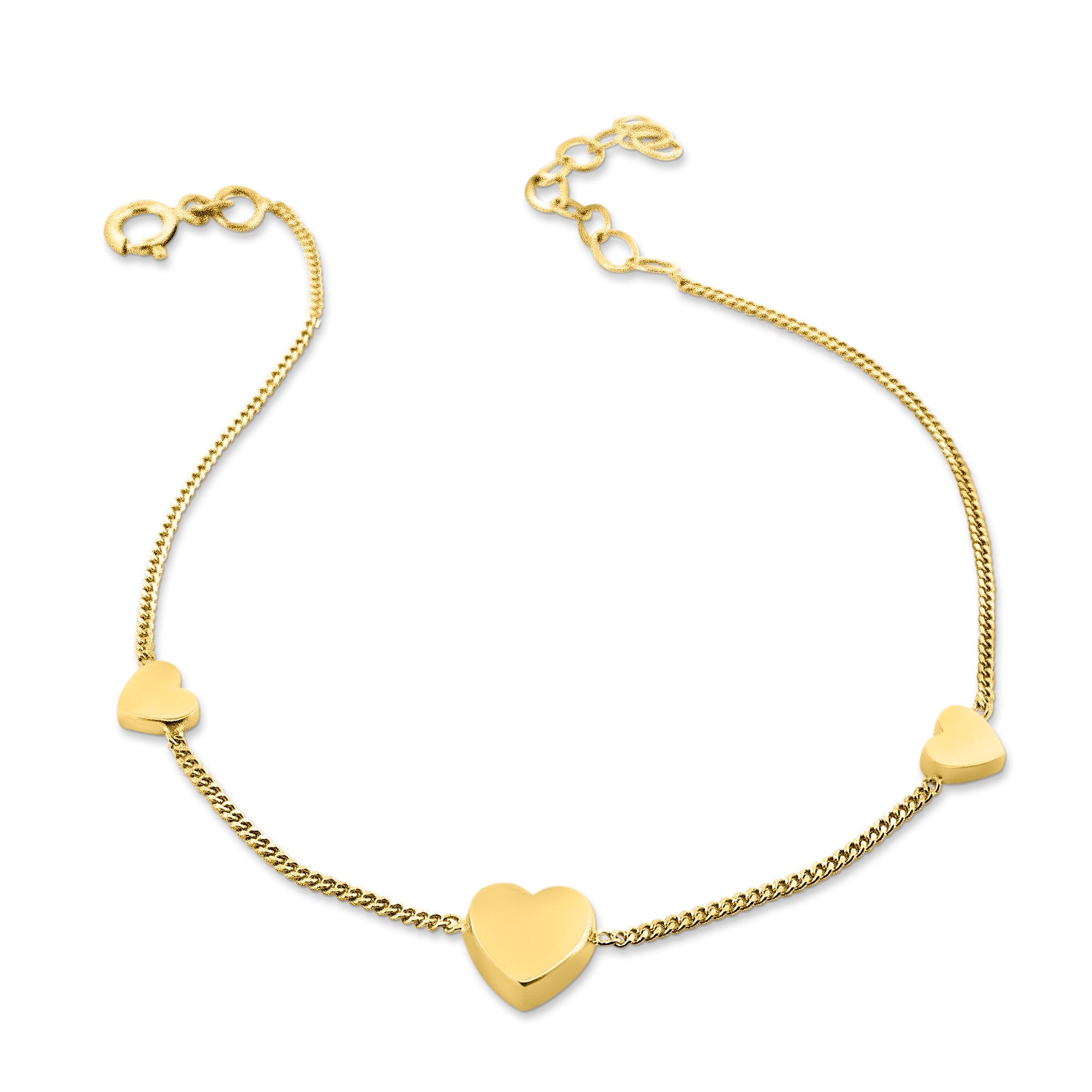 Kadın altın bilezik - Forever Hearts