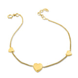 Kadın altın bilezik - Forever Hearts