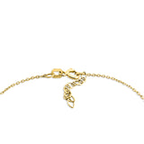 Kadın sarı altın kolye - Mavi Nazar Parıltısı