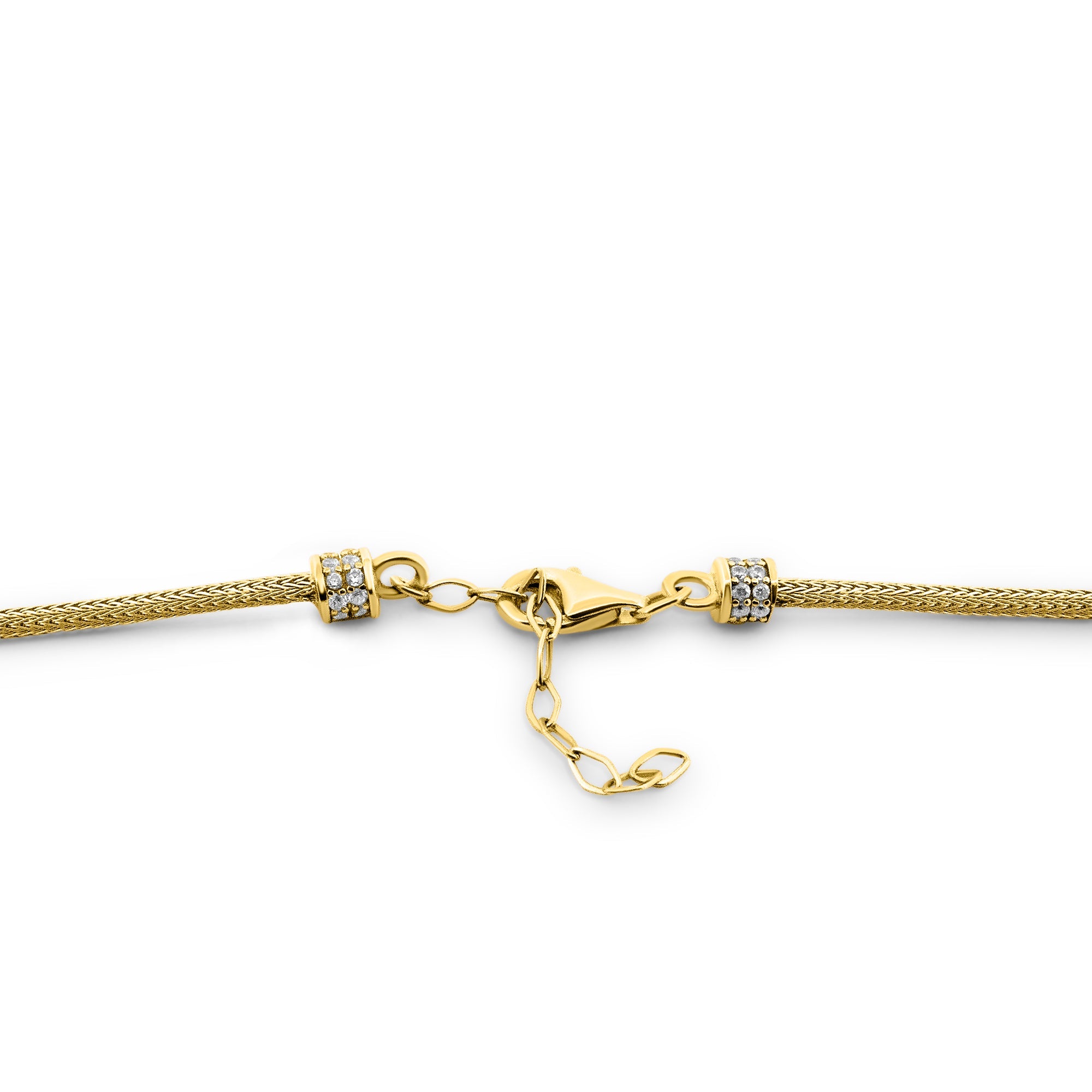 Kadın sarı altın kolye - Luxe Cube