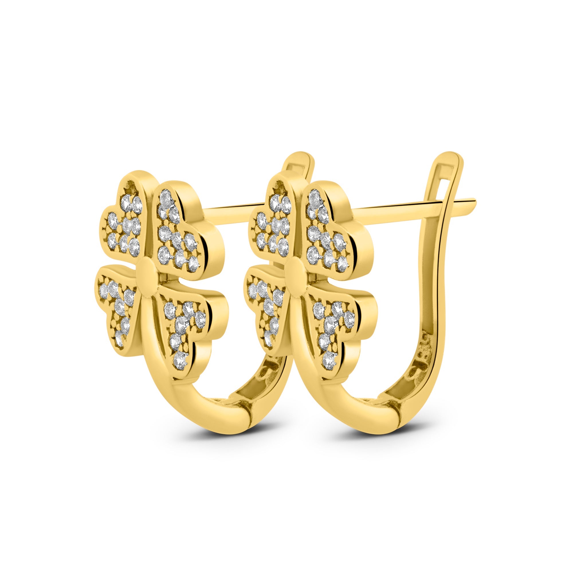 14 Ayar Altın Kadın Küpesi - Solenne