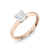 Zirkonyumlu 14 Ayar Altın Nişan Yüzükleri - Deidray