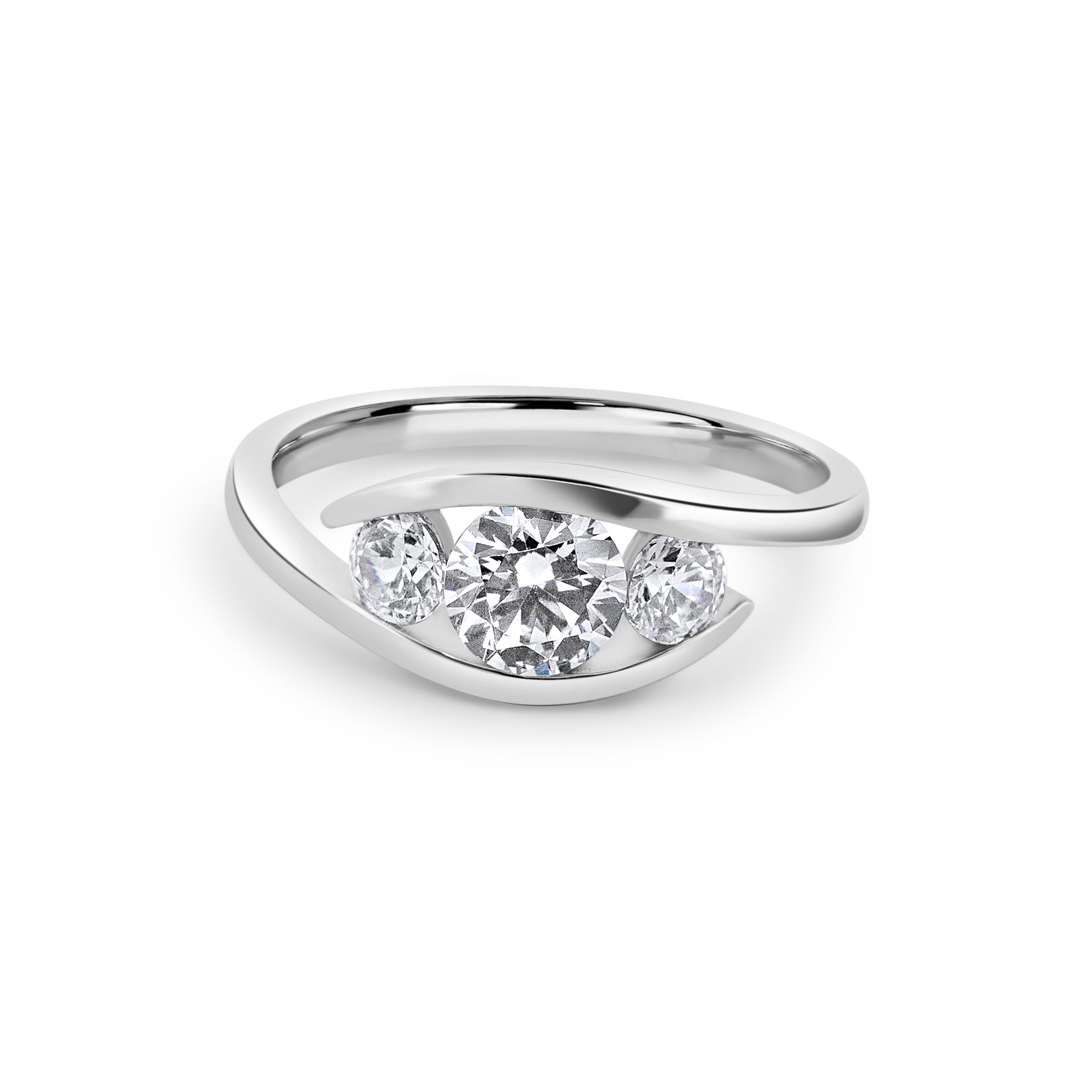 Zirkonyumlu 14 Ayar Altın Nişan Yüzükleri - Zirelle