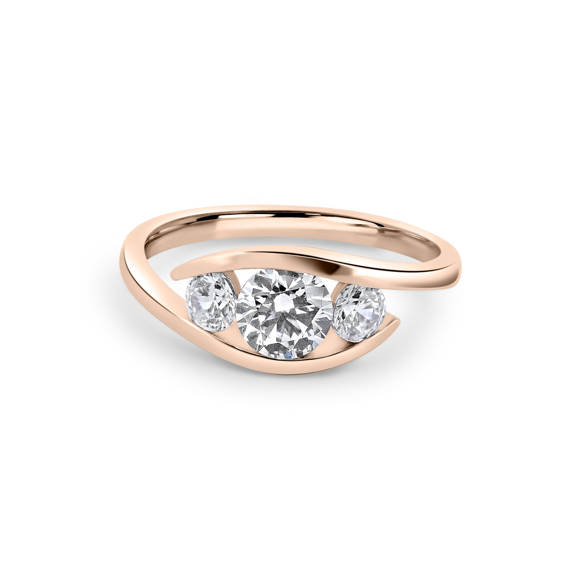 Zirkonyumlu 14 Ayar Altın Nişan Yüzükleri - Zirelle