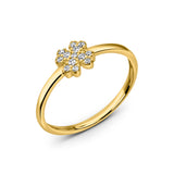 Zirkonyumlu 14 Ayar Altın Nişan Yüzükleri - Ariova