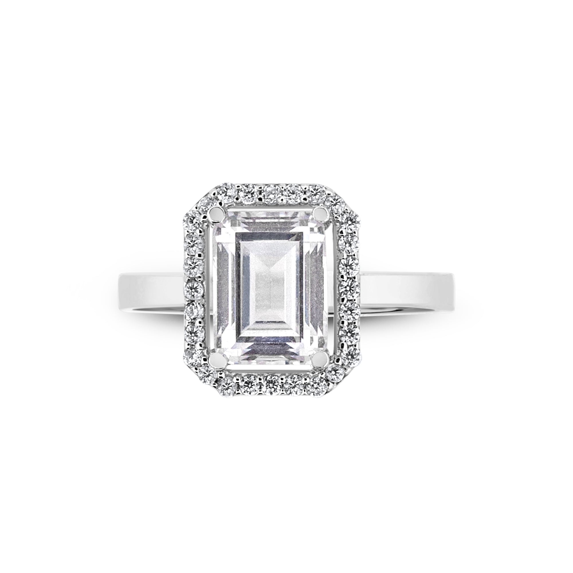 Zirkonyumlu 14 Ayar Altın Nişan Yüzükleri - Talenia