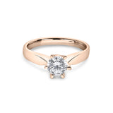 Zirkonyumlu 14 Ayar Altın Nişan Yüzükleri - Nivessa