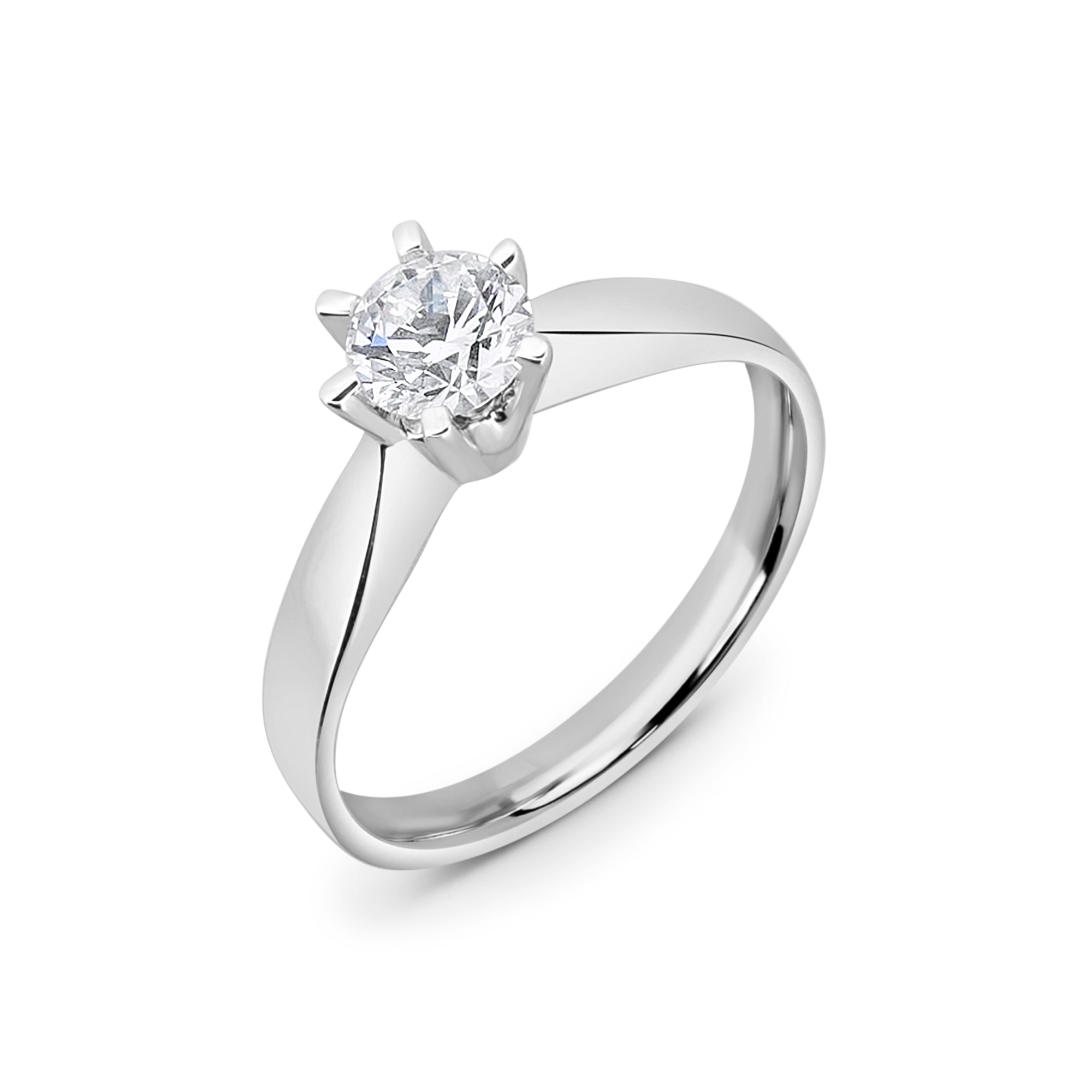 Zirkonyumlu 14 Ayar Altın Nişan Yüzükleri - Nivessa