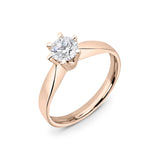 Zirkonyumlu 14 Ayar Altın Nişan Yüzükleri - Nivessa