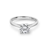 Zirkonyumlu 14 Ayar Altın Nişan Yüzükleri - Clarindra