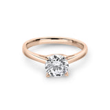 Zirkonyumlu 14 Ayar Altın Nişan Yüzükleri - Clarindra