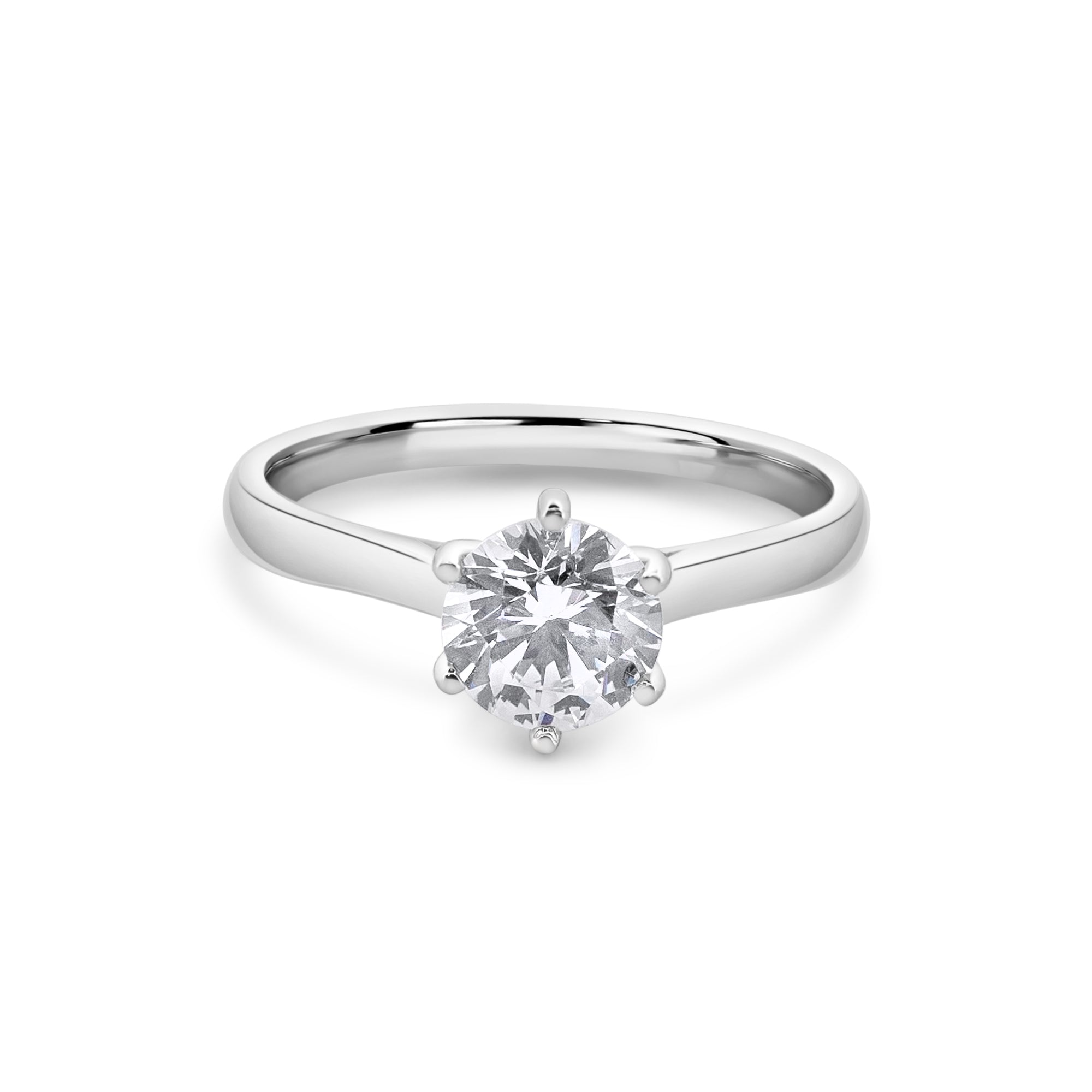 Zirkonyumlu 14 Ayar Altın Nişan Yüzükleri - Dariane