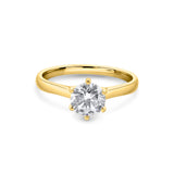 Zirkonyumlu 14 Ayar Altın Nişan Yüzükleri - Dariane