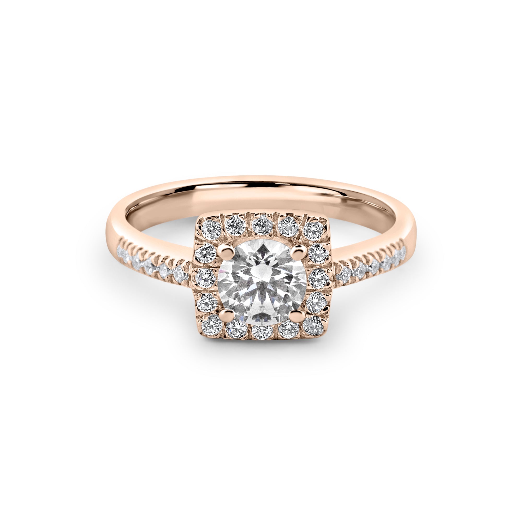 Zirkon Taşlı 14 Ayar Altın Nişan Yüzükleri - Sylvessa