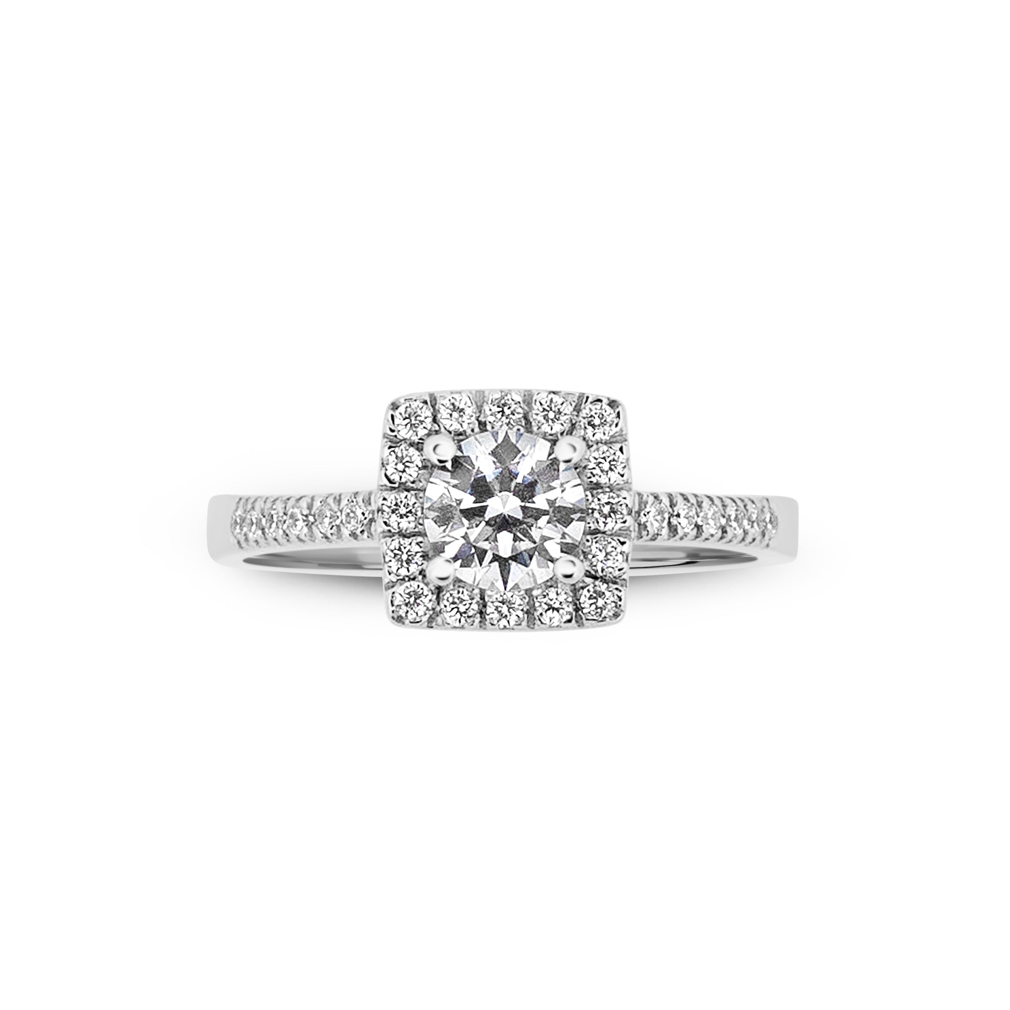 Zirkon Taşlı 14 Ayar Altın Nişan Yüzükleri - Sylvessa