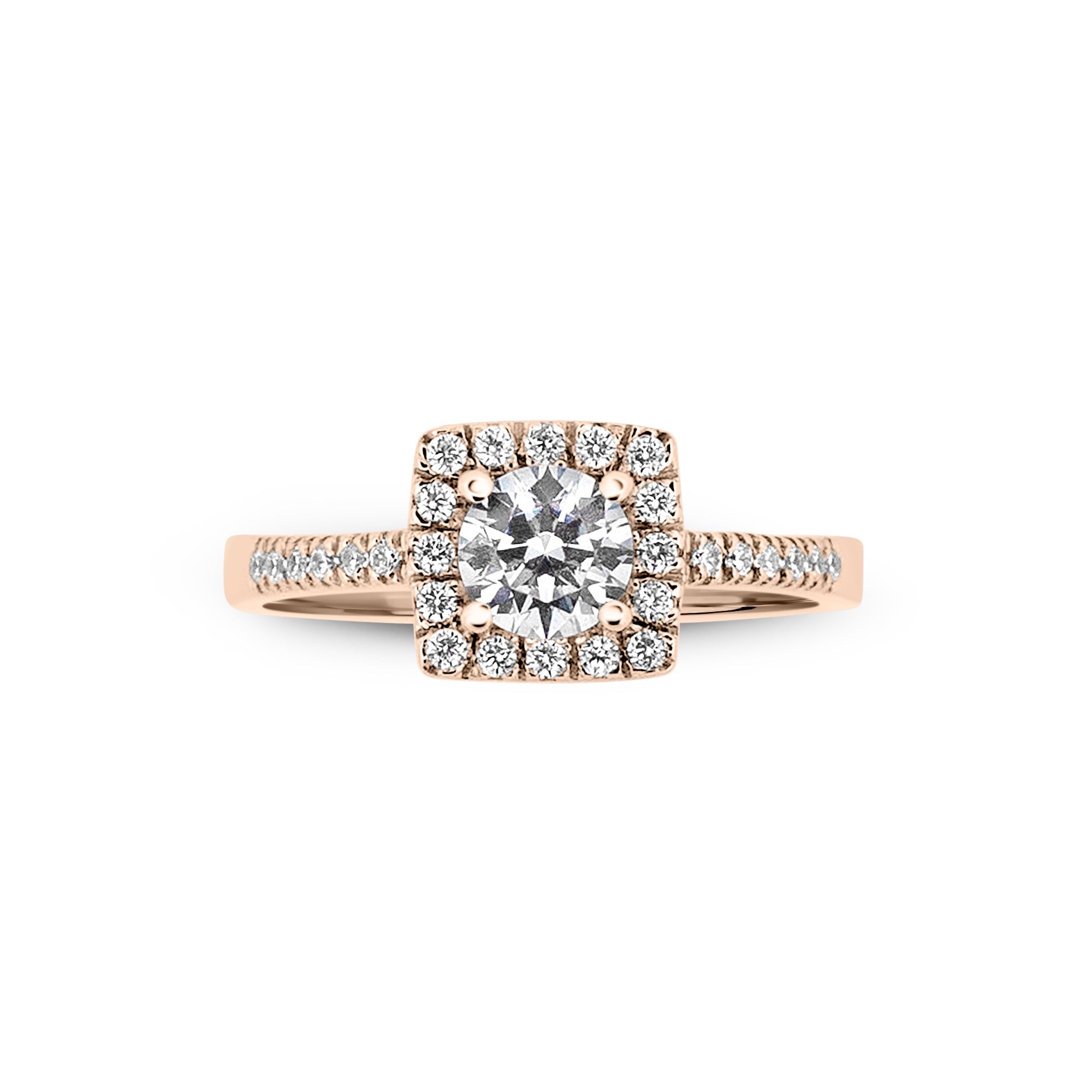 Zirkon Taşlı 14 Ayar Altın Nişan Yüzükleri - Sylvessa