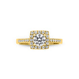 Zirkon Taşlı 14 Ayar Altın Nişan Yüzükleri - Sylvessa