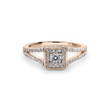 Zirkonyumlu 14 Ayar Altın Nişan Yüzükleri - Arietha