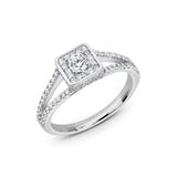 Zirkonyumlu 14 Ayar Altın Nişan Yüzükleri - Arietha