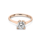 Zirkonyumlu 14 Ayar Altın Nişan Yüzükleri - Lunithra