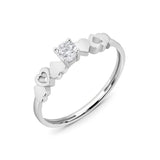 14 Ayar Altın Zirkonyumlu Nişan Yüzükleri - Sorvina