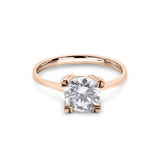 Zirkon Taşlı 14 Ayar Altın Nişan Yüzükleri - Melithra