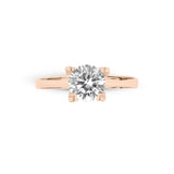 Zirkon Taşlı 14 Ayar Altın Nişan Yüzükleri - Melithra