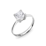 Zirkon Taşlı 14 Ayar Altın Nişan Yüzükleri - Melithra