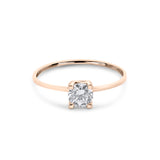 Zirkonyumlu 14 Ayar Altın Nişan Yüzükleri - Ylena