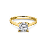 Zirkonyumlu 14 Ayar Altın Nişan Yüzükleri - Velindra