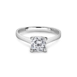 Zirkonyumlu 14 Ayar Altın Nişan Yüzükleri - Velindra